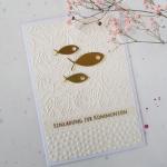 Polnische Einladungskarte zur Kommunion