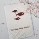 Polnische Einladungskarte zur Kommunion