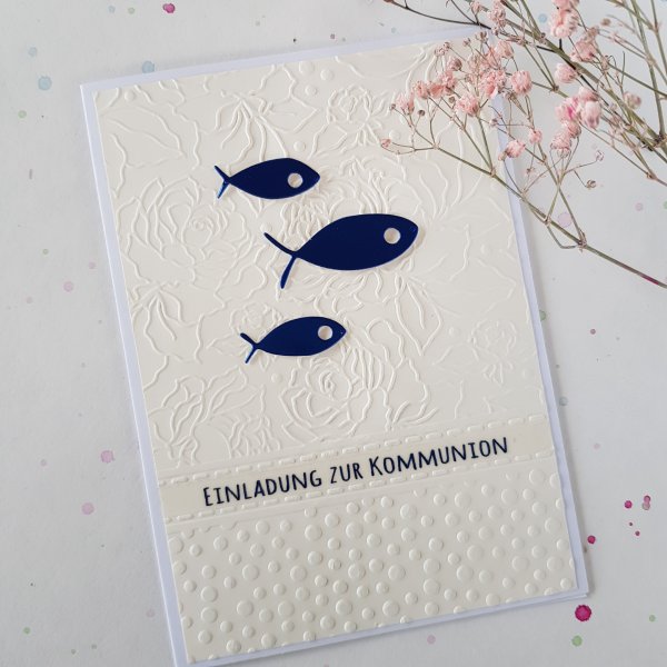 Polnische Einladungskarte zur Kommunion