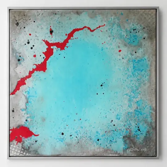 Stille Bewegung I – Abstraktes Acrylgemälde