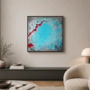 Stille Bewegung I – Abstraktes Acrylgemälde