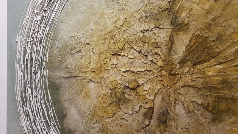 "Zwischen den Schichten" - Abstraktes Acrylgemälde mit Struktur