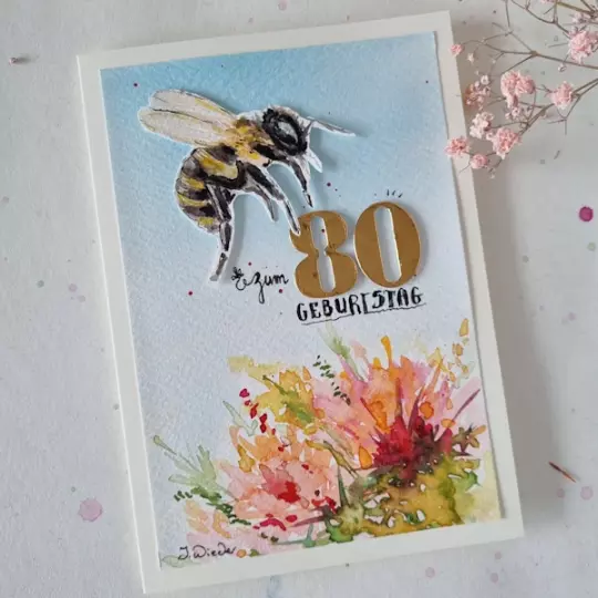 Grußkarte, Wunschkarte 80_01