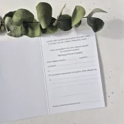 Kommunion Einladungskarte, handillustrierte Karte mit Hostie- Motiv