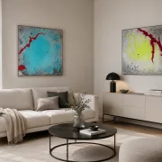 Stille Bewegung I – Abstraktes Acrylgemälde
