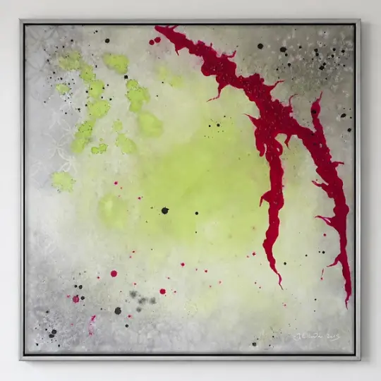 Stille Bewegung II – Abstraktes Acrylgemälde