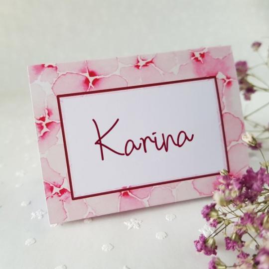 Tischkarte "Evelin" 03