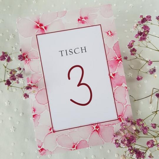 Tischnummer "Evelin" 03